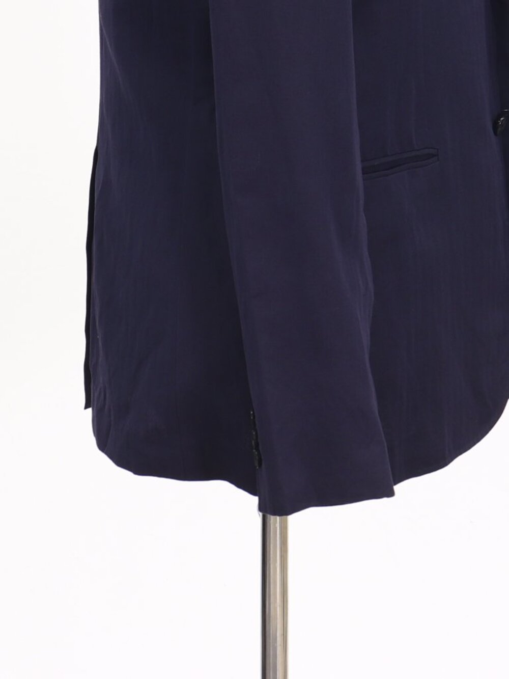 Caruso 44R Navy Blazer Sport Coat Jacket 2-Button Herringbone Y925 - Picture 8 of 11